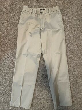 Men's Beige Dockers Pants - Classic Straight Fit